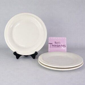 Threshold Target WOODBRIDGE Artisan White Solid 8.5" Lunch Salad Plates Set of 3